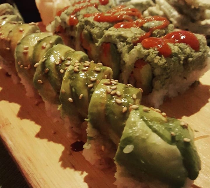review photo of Masu Sushi & Robata Veggie Caterpillar Roll & veggie Grasshopper Roll shared by @dmccloskey on 04 Apr 2018 - review