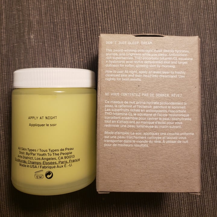 review photo of Youth To The People Superberry Hydrate + Glow Dream Mask shared by @doeshmoe1313 on 01 Jun 2022 - review