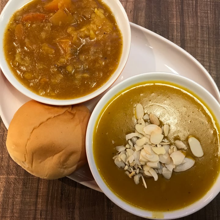 review photo of The Soup Spoon Union NEX Roasted pumpkin soup shared by @sweetveganneko on 10 May 2018 - review