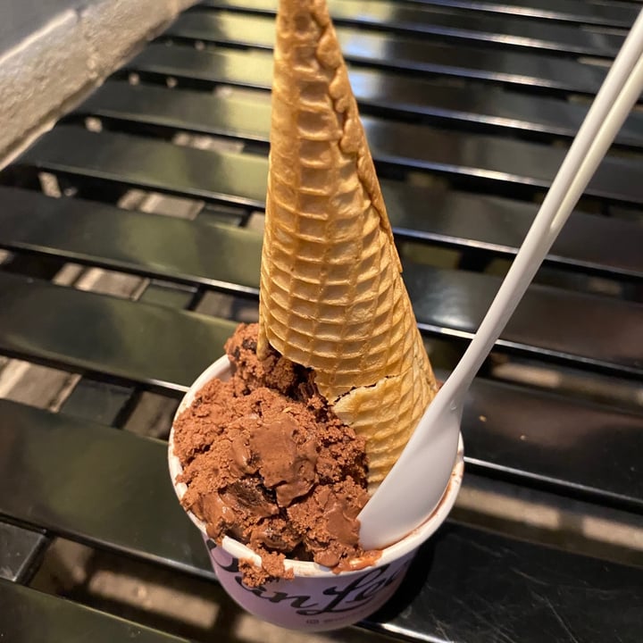 review photo of Van Leeuwen Ice Cream Vegan chocolate fudge brownie shared by @kielycoyote on 02 Aug 2021 - review