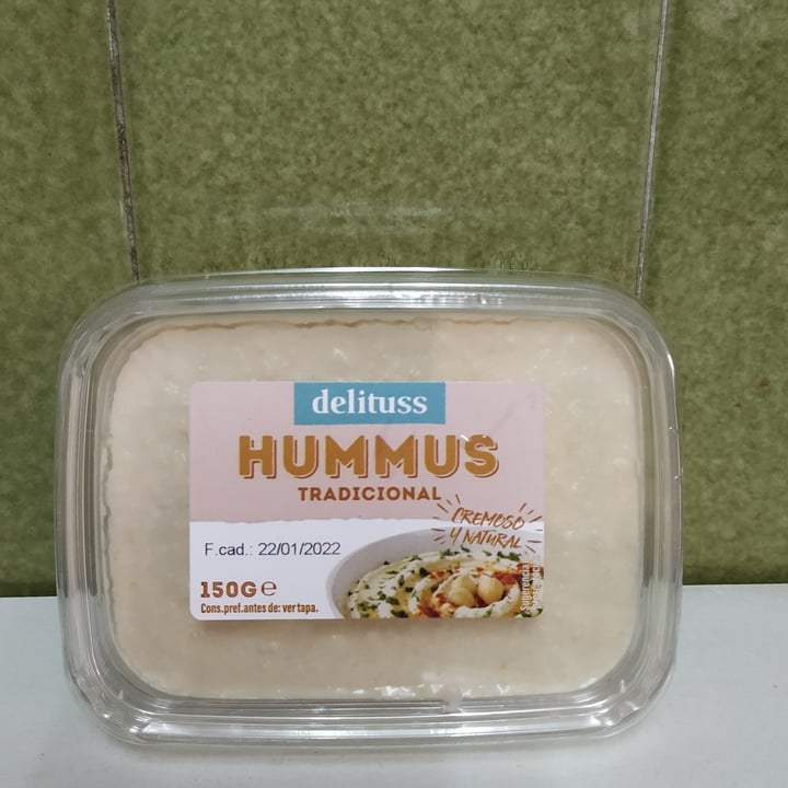 photo of Delituss Hummus tradicional shared by @ditovegan on  08 Jan 2022 - review
