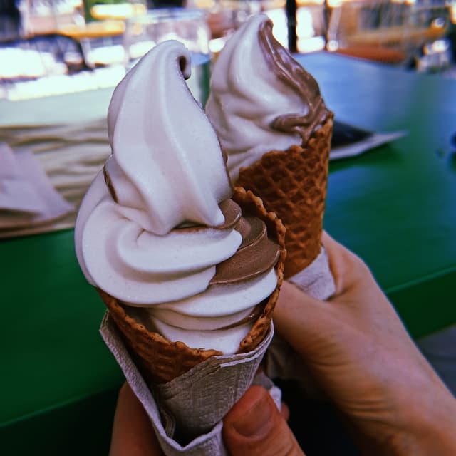 Photo of the dish “Soft Serve Ice Cream Chocolate & Vanilla”
