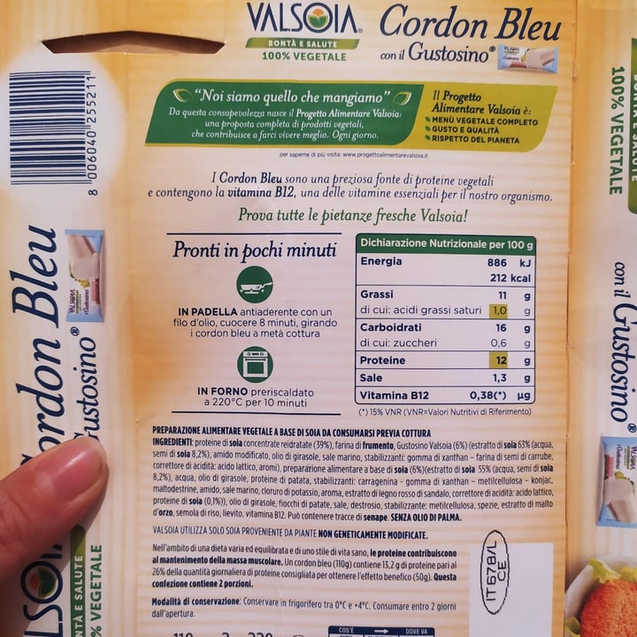 review photo of Valsoia Cordon Bleu con il Gustosino shared by @aletheya on 15 May 2022 - review