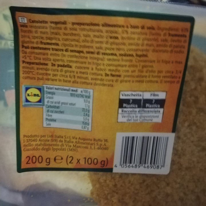 photo of Vemondo  2 Cotolette a Base di Soia shared by @elengrana on  28 Jan 2023 - review