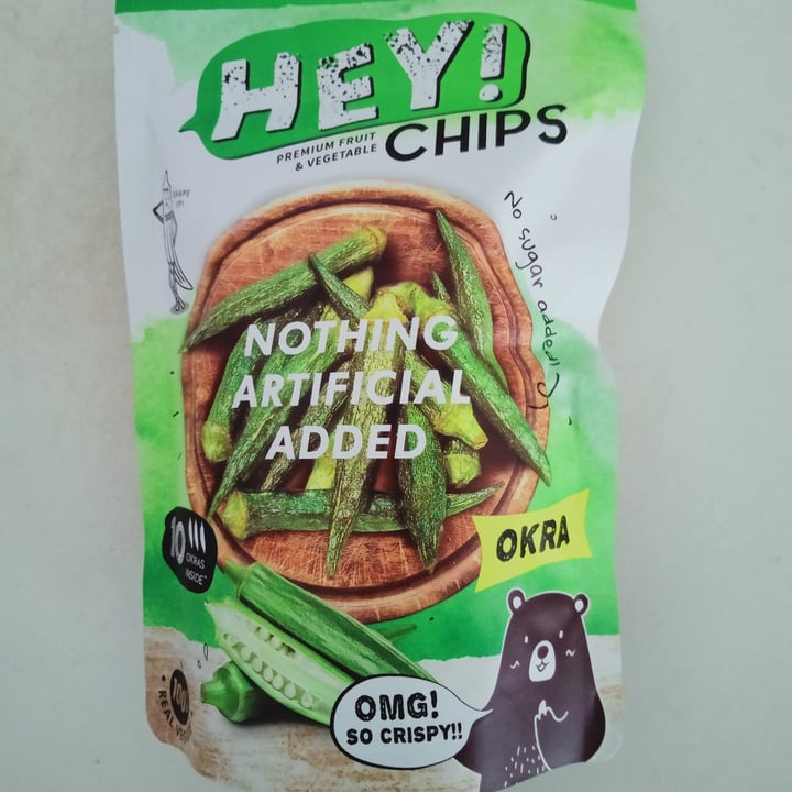 photo of Hey Chips Okra chips shared by @veganspicegirl on  28 Jun 2021 - review