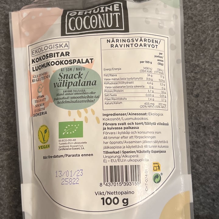 photo of Genuine Coconut Organic Coconut Chunks shared by @zaraaq on  26 Oct 2022 - review
