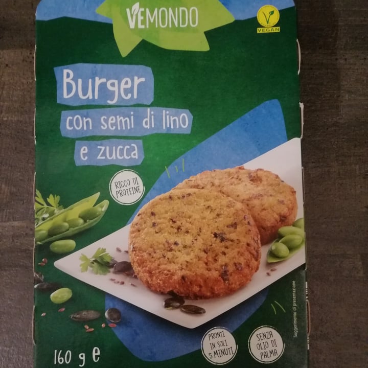 photo of Vemondo 2 burger con semi di lino e zucca shared by @carmen85 on  14 Nov 2022 - review