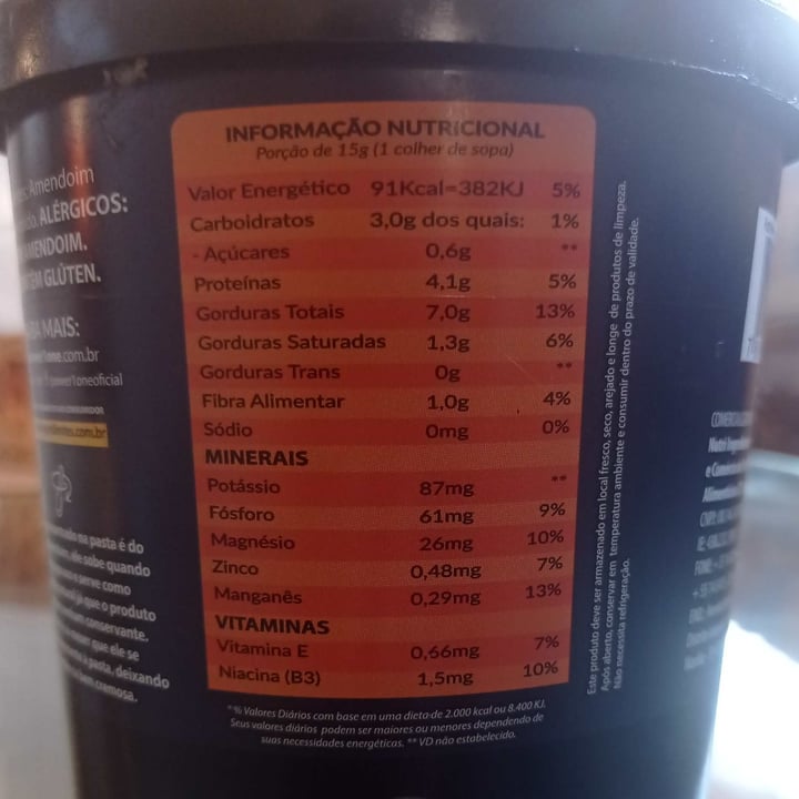 review photo of Power1one Pasta de amendoim shared by @ninahguedorisi on 17 Jun 2022 - review