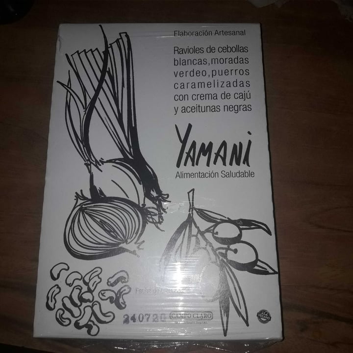 photo of Yamani Alimentos Ravioles de Cebollas Blancas, Moradas, Verdeo, Puerros, Caramelizadas con Crema de Cajú y Aceitunas Negras shared by @agusgalvan on  01 Aug 2020 - review