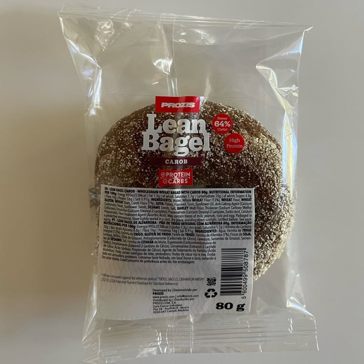 photo of Prozis Lean Bagel Carob shared by @laxnae on  15 Apr 2022 - review
