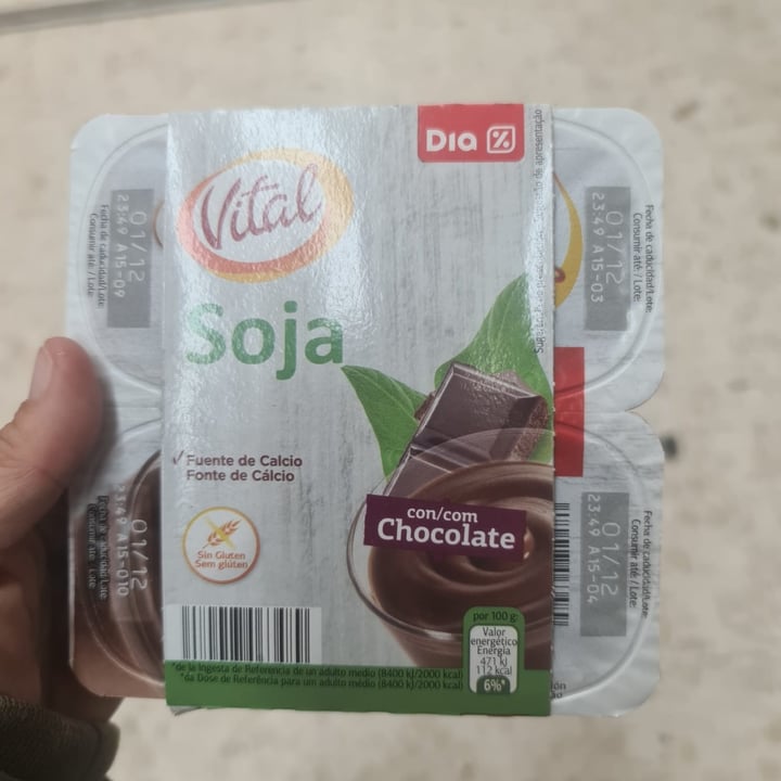 photo of Dia% Yogurt Soja con Chocolate shared by @pedropalo on  28 Nov 2020 - review