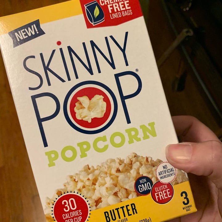 photo of Skinny Pop Skinny Pop Microwave Butter Popcorn shared by @keeponveganon on  01 May 2021 - review