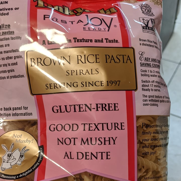photo of Tinkyada Organic brown rice pasta spirals shared by @maltinej on  10 Jun 2021 - review
