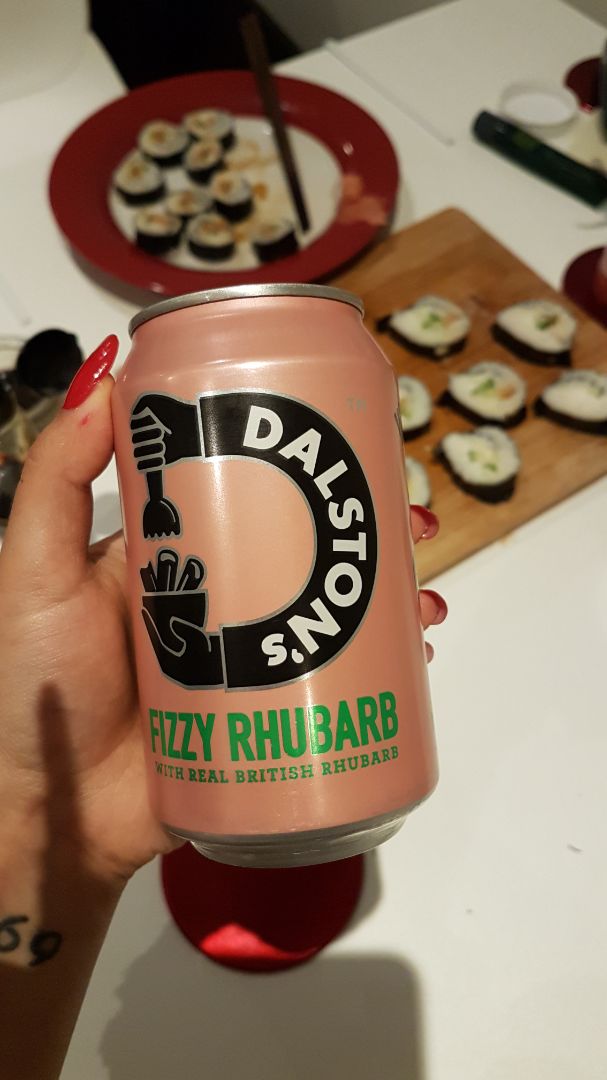 photo of Dalston's Soda Company Fizzy Rhubarb drink shared by @purplelilpixie on  02 Apr 2020 - review