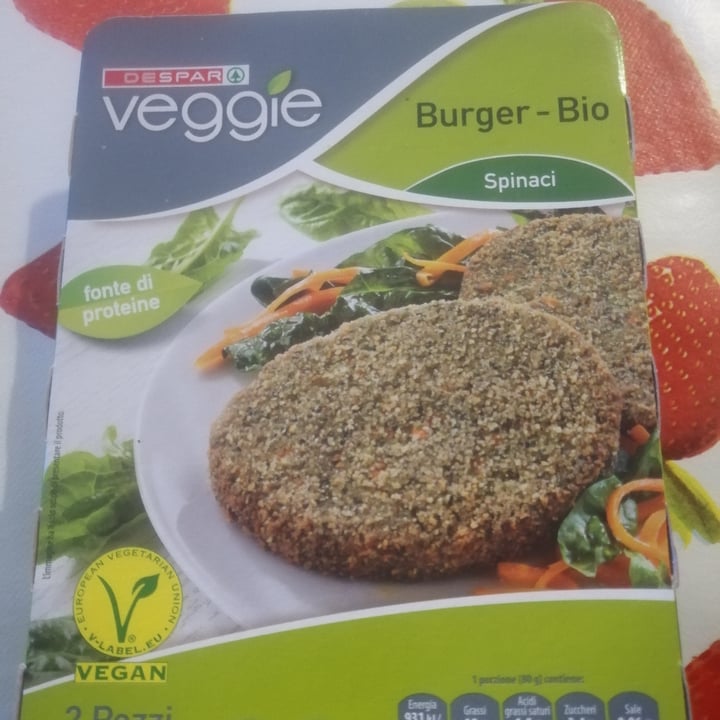 photo of Despar Veggie Burger Bio - Spinaci shared by @noemimemi on  23 Apr 2022 - review