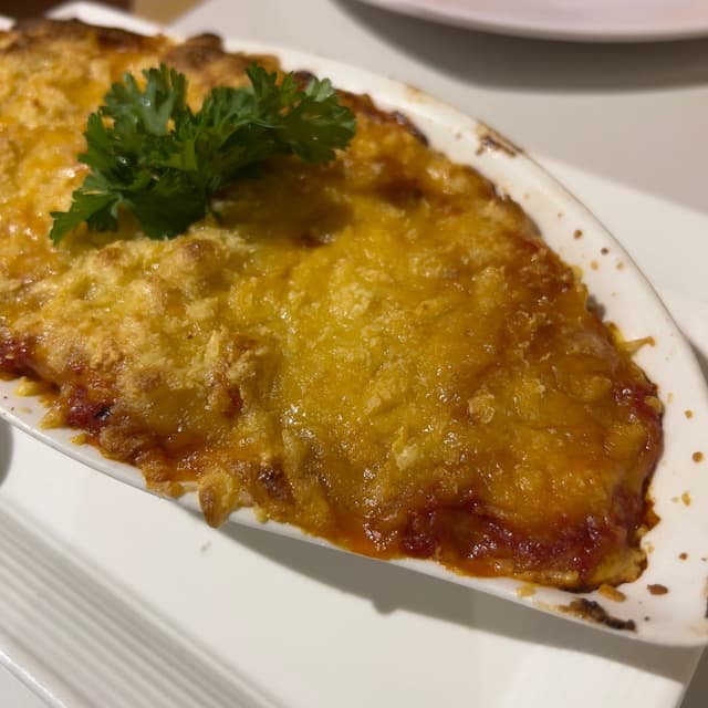 Photo du plat “Creamy Chicken Lasagne (Vegan)”