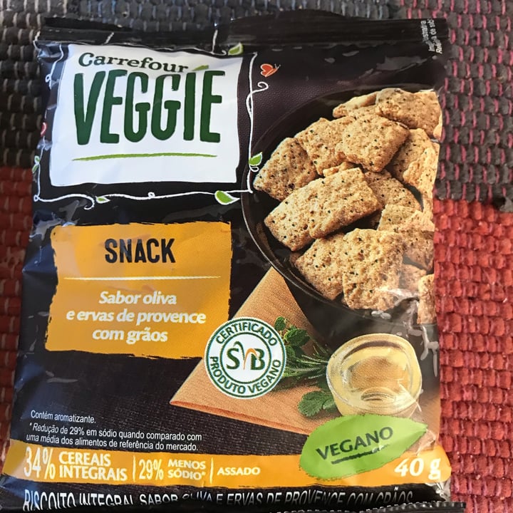 review photo of Carrefour Veggie snack sabor oliva E Ervas De Provence E Grãos shared by @isismaria on 11 Jul 2022 - review