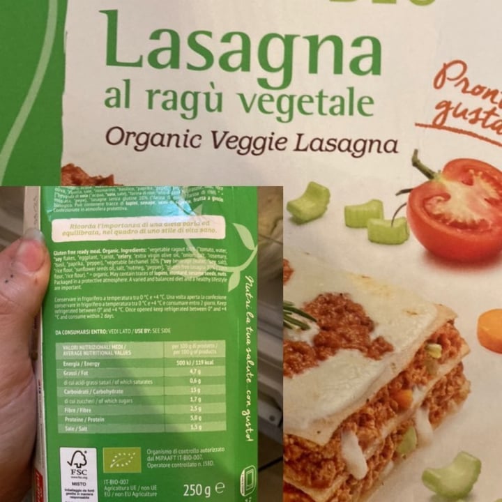 photo of Germinal Bio Lasagna al Ragù Vegetale shared by @drusillamalcontenta on  09 Jan 2022 - review