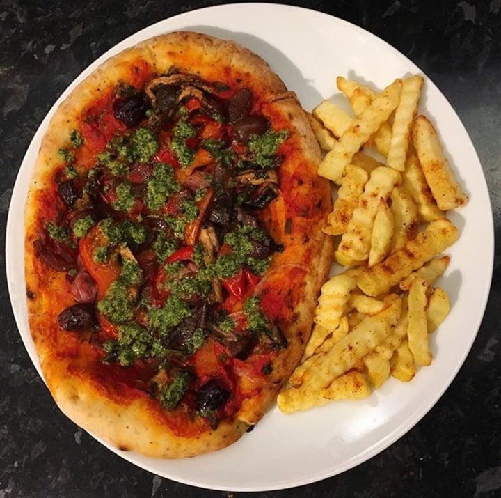 photo of Wicked Caponata sourdough pizza with salsa verde shared by @louievarley on  22 Apr 2019 - review