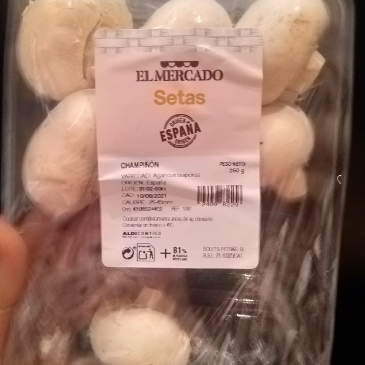 photo of El mercado de Aldi Champiñones shared by @amebasinvasoras on  10 Dec 2021 - review