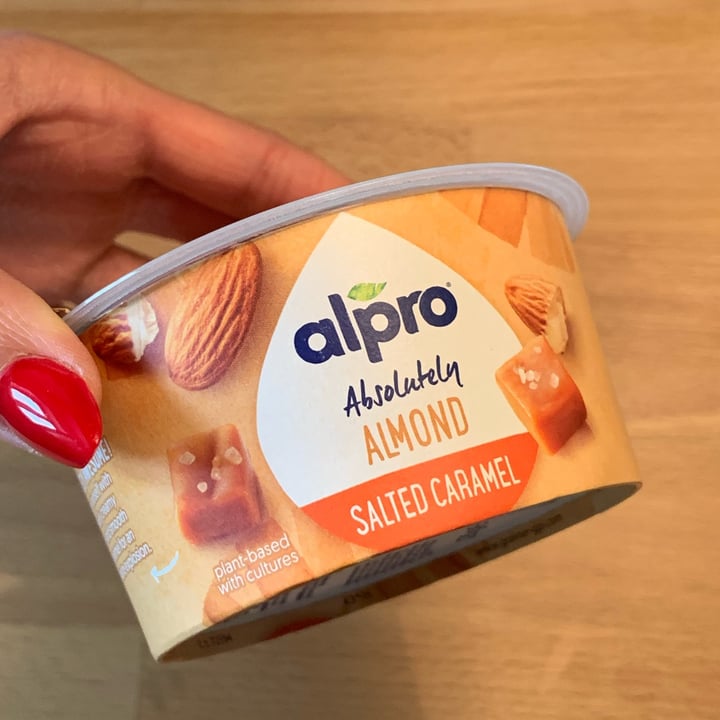 photo of Alpro Absolutely almond salted caramel shared by @vegamomo on  01 May 2022 - review