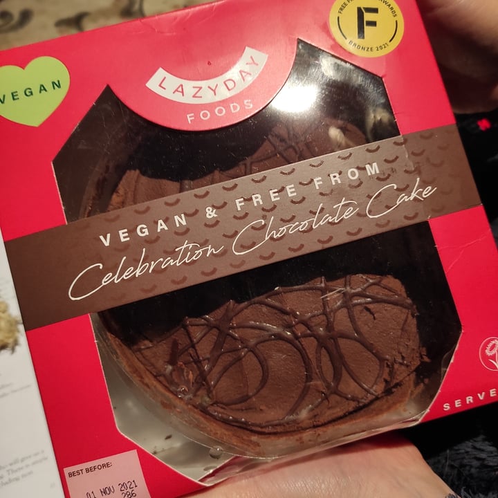 photo of Lazy Day Foods Celebration Chocolate cake shared by @tuscanvegan on  14 Nov 2021 - review