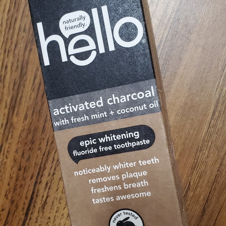 photo of Hello Activated Charcoal Epic Whitening Flouride Free Toothpaste shared by @maryblacksheep on  18 Aug 2020 - review