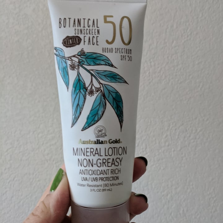 photo of Australian Gold Botanical tinted sunscreen face SPF 50 shared by @regimack on  01 Jul 2021 - review