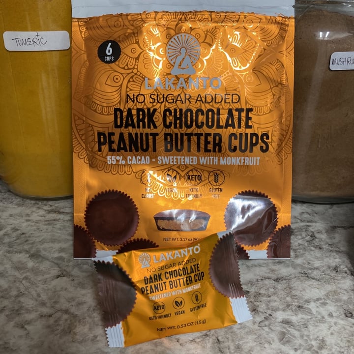 photo of Lakanto Dark Chocolate Peanut Butter Cups shared by @thrasherbird on  21 Oct 2021 - review