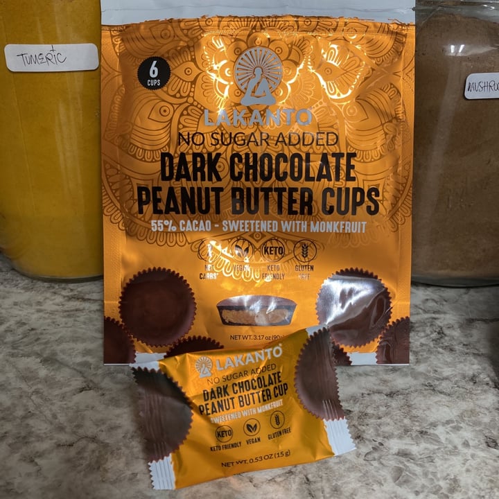 review photo of Lakanto Dark Chocolate Peanut Butter Cups shared by @thrasherbird on 21 Oct 2021 - review