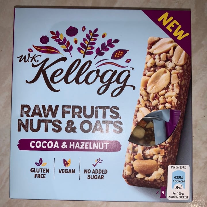 photo of Kellogg Raw Fruits Nuts & Oats Cocoa & Hazelnut shared by @aprilknight on  27 Mar 2021 - review