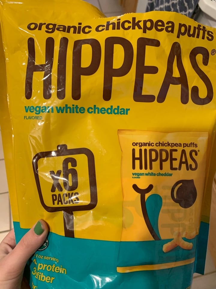 photo of Hippeas Vegan White Cheddar Organic Chickpea Puffs shared by @ashley19 on  08 Jan 2020 - review