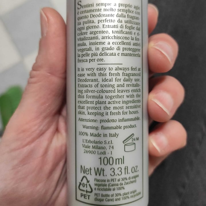 review photo of L’Erbolario Bouquet D'Argento Lozione Deodorante shared by @katerpillar on 19 Jan 2022 - review