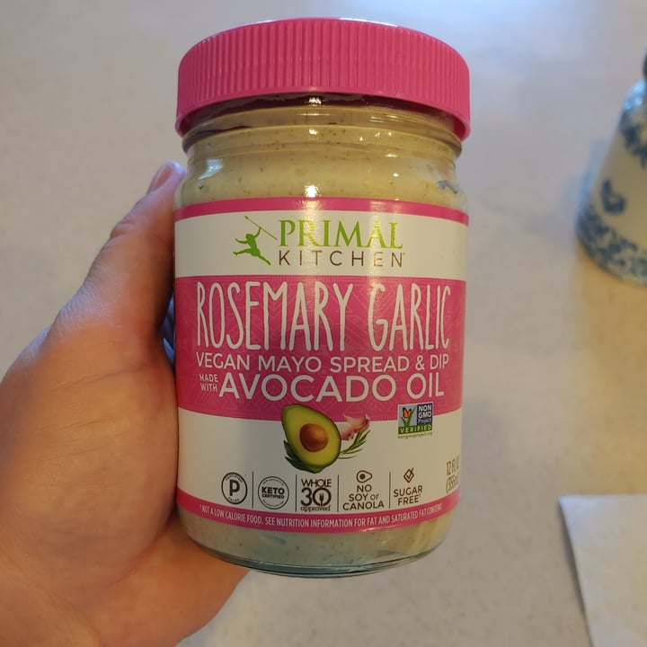 photo of Primal Kitchen Rosemary Garlic Vegan Mayo Spread & Dip shared by @beachbummum on  29 Aug 2021 - review