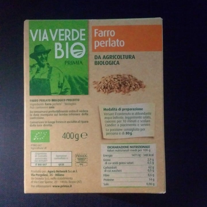 review photo of Via verde Bio primia Farro perlato shared by @simonaximeng on 19 Sep 2022 - review