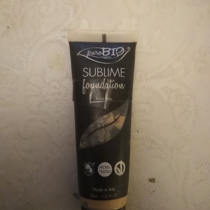 review photo of PuroBIO Cosmetico Sublime Foundation shared by @antotantoveg on 01 Dec 2021 - review