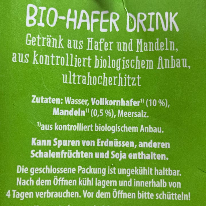 photo of GutBio Hafer Drink - Mandel shared by @abi88 on  23 Aug 2021 - review