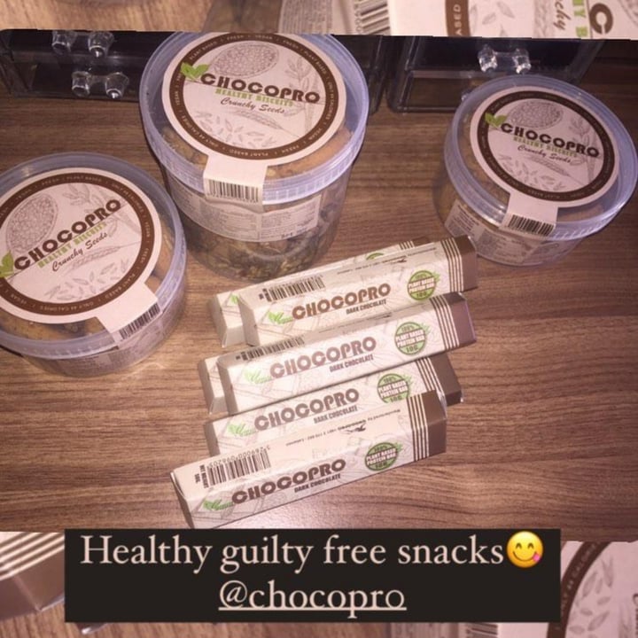 photo of Chocopro Dark Chocolate shared by @saraleebeautyvegan on  04 Sep 2021 - review