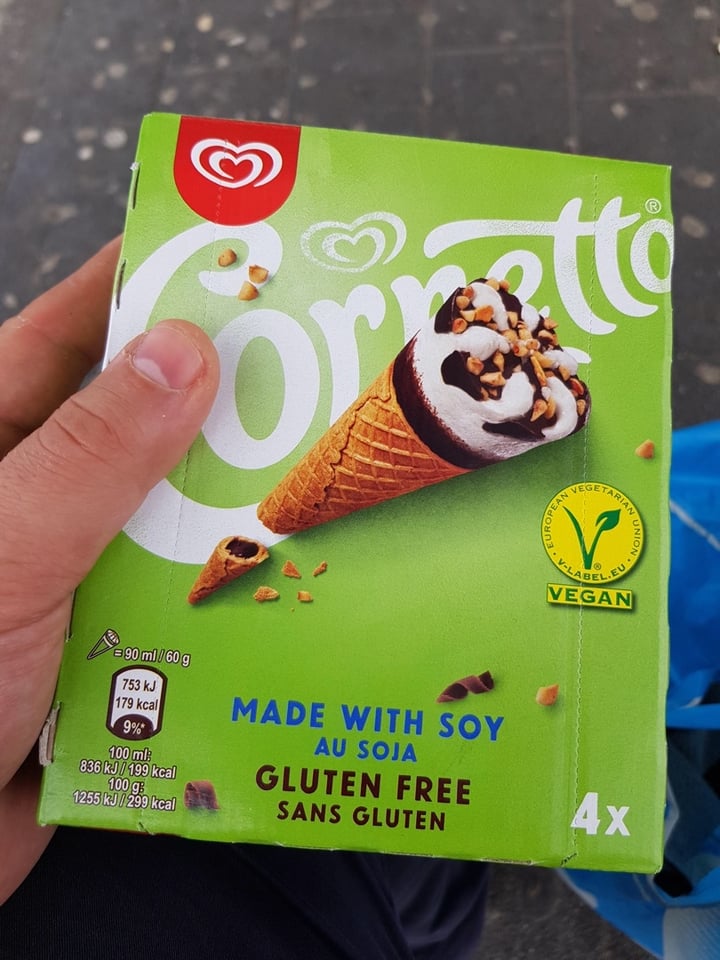 photo of Cornetto Cornetto (Vegan, Made With Soy) shared by @elenii on  04 Apr 2020 - review