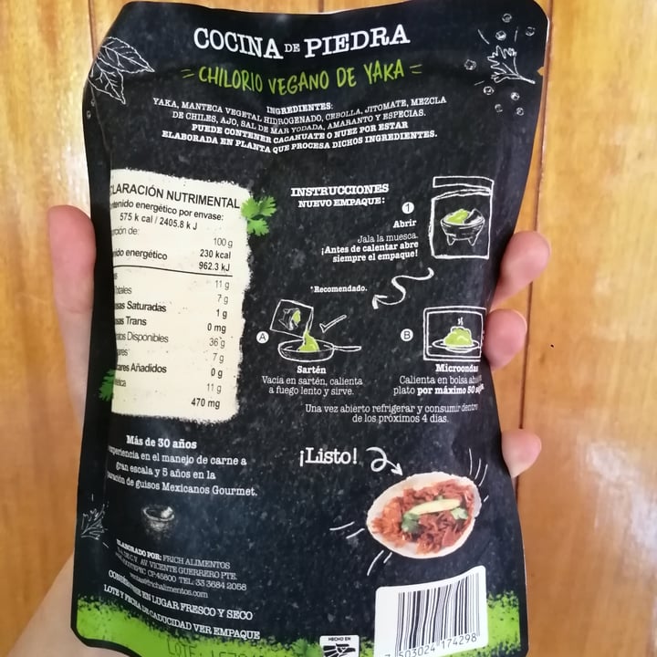 photo of Cocina de piedra Chilorio vegano shared by @beleneea on  11 Jun 2022 - review