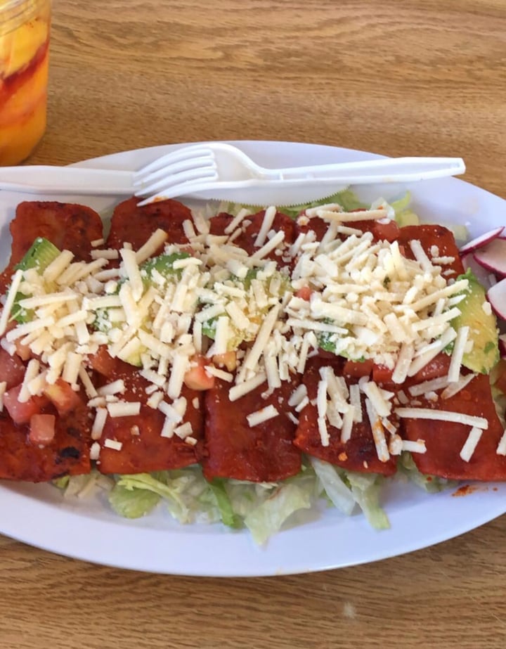 review photo of El Michoacano Ice Cream and Mexican Food Vegan Enchiladas shared by @shantremblay on 17 Apr 2019 - review