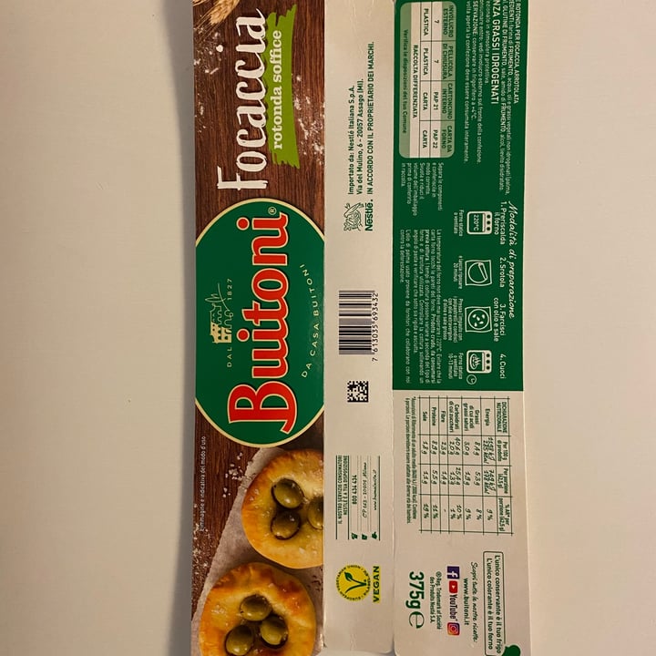 photo of Buitoni Focaccia rotonda soffice shared by @fsc on  26 Oct 2021 - review