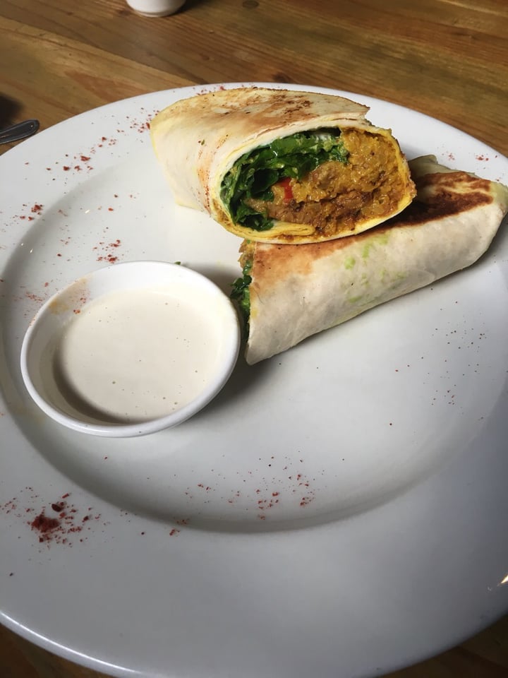 photo of Plant Cauliflower Scramble Wrap shared by @baliveganguide on  28 Apr 2019 - review