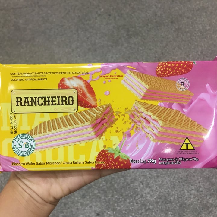 review photo of Rancheiro Biscoito Wafer Sabor Morango shared by @leticialine on 15 Sep 2021 - review