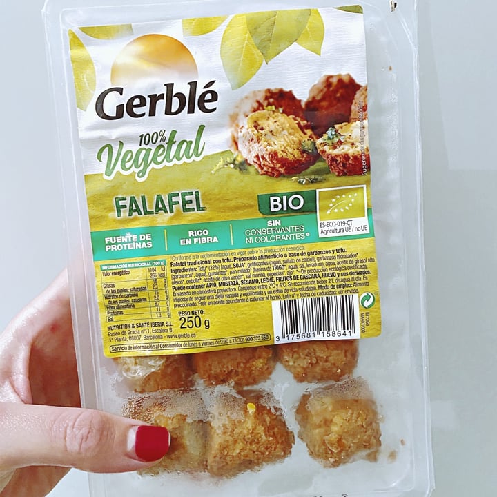 photo of Gerblé Falafel shared by @alecomellas on  05 Nov 2020 - review