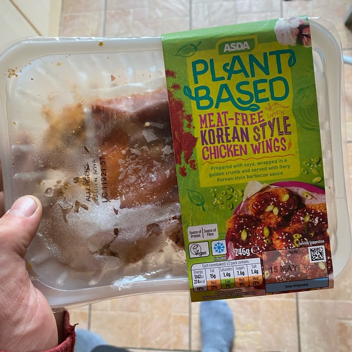 photo of Asda Plant Based  korean style chicken wings shared by @pmce on  22 Jun 2022 - review
