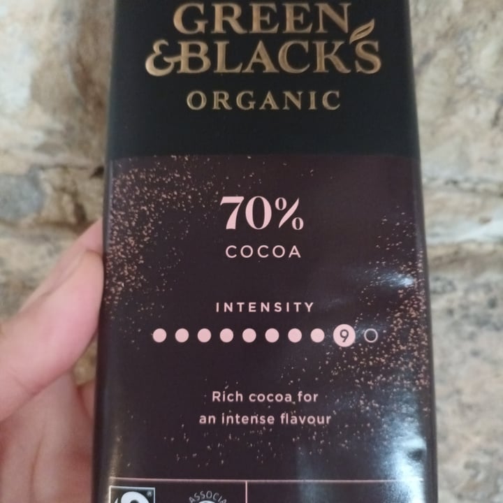 photo of Green & Black's Dark Chocolate 70% shared by @fluffc0rner on  23 Oct 2022 - review
