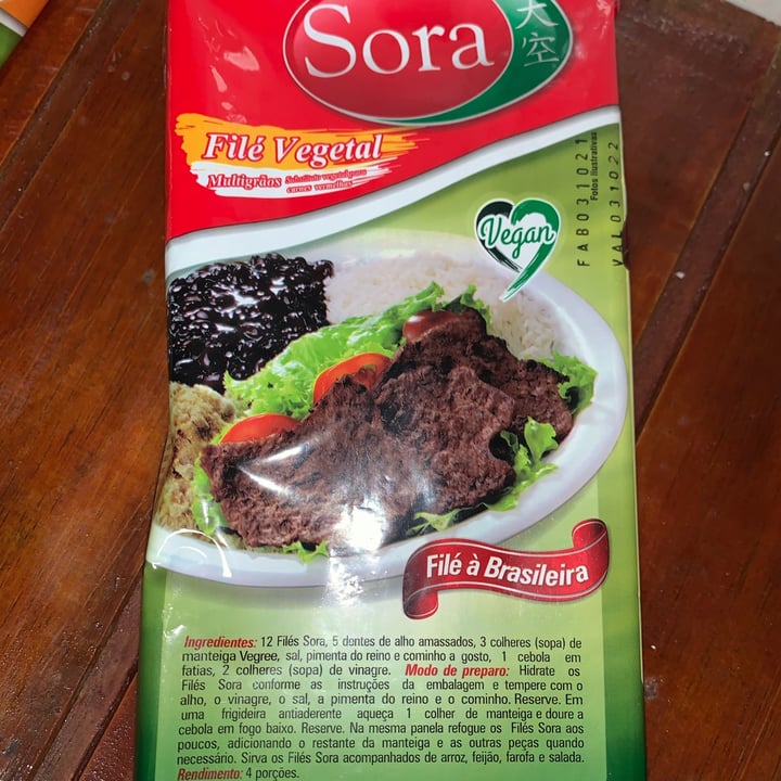 photo of Sora Filé Vegetal Multigrãos shared by @jumassala on  14 Jan 2022 - review