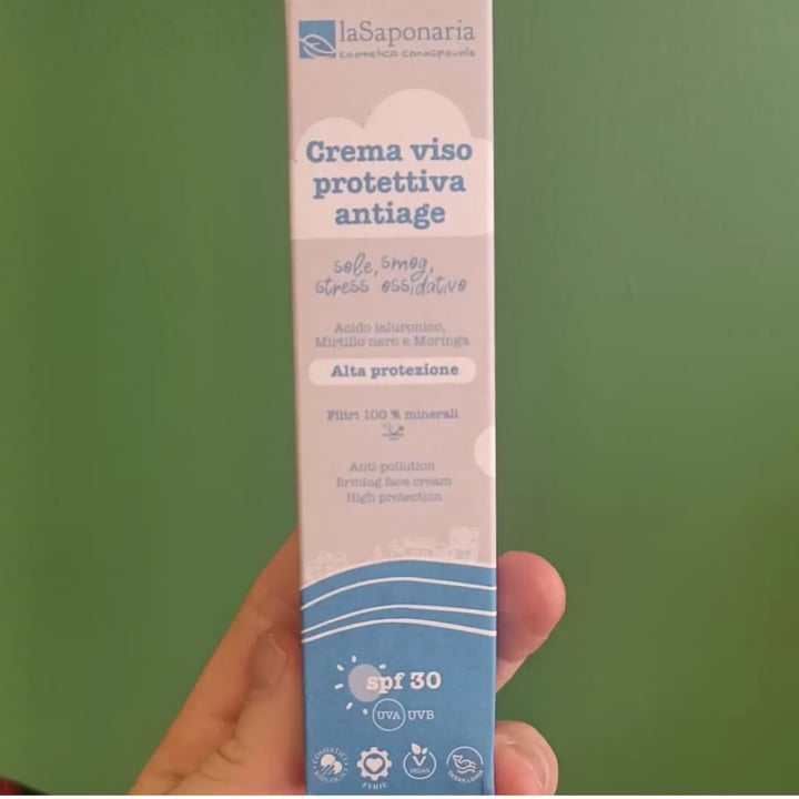 photo of La Saponaria Crema viso protettiva antiage SPF 30 shared by @marialuisa1991 on  30 Jun 2022 - review