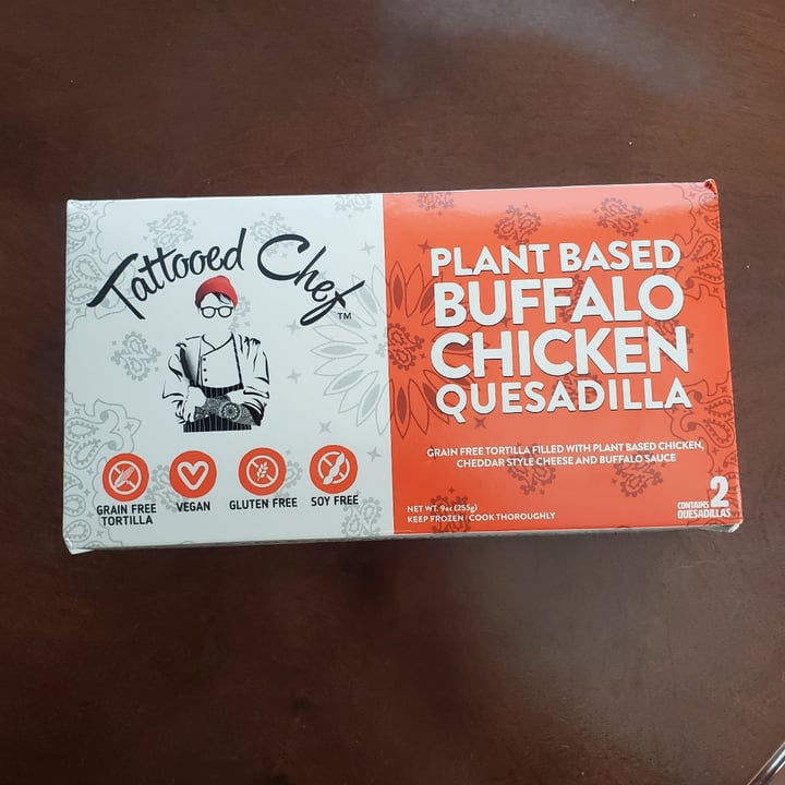 review photo of Tattooed Chef Plant Based Buffalo Chicken Quesadilla shared by @rachelhrieman on 16 Jun 2022 - review